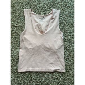 Intimately Free People Tank Top Size M/L Baby Pink/Pale Pink 92% Nylon